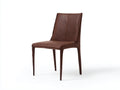 Sillas de comedor cuero sintético marrón 46x54x88 cm para comedor - diseño moderno